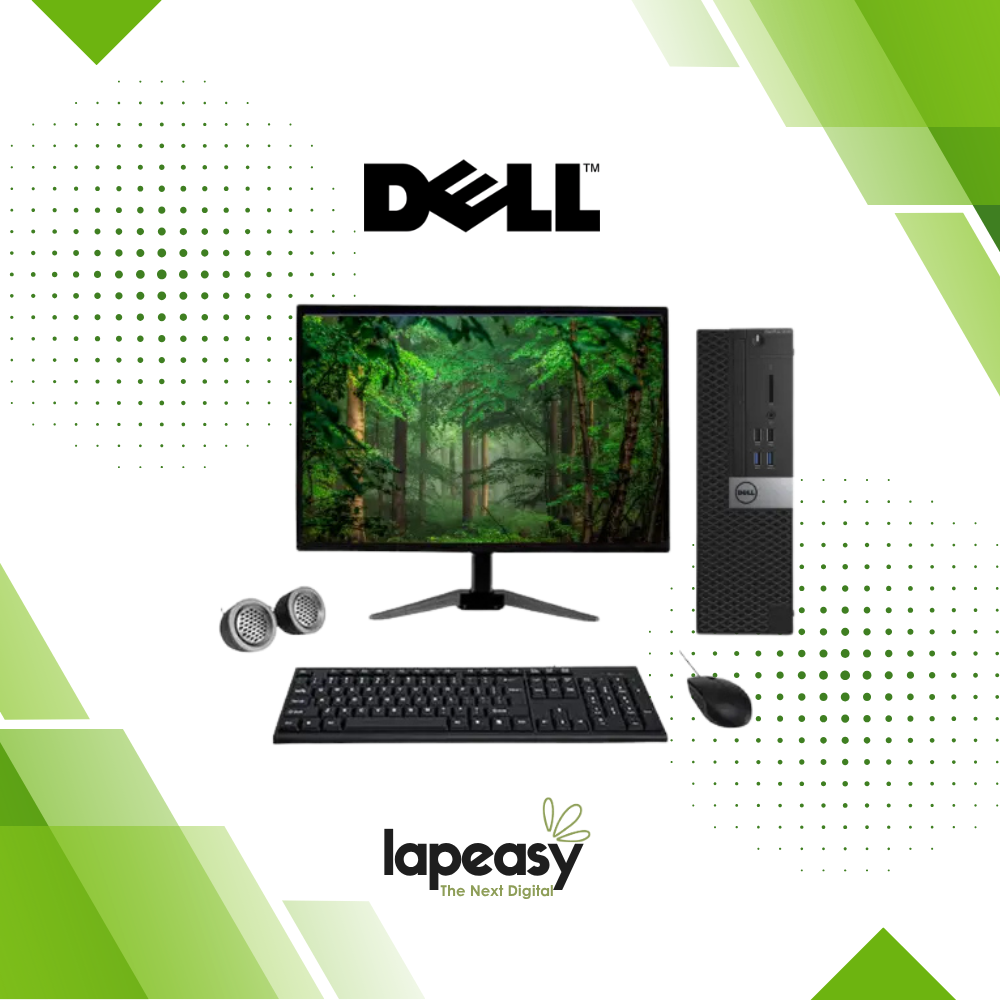 Dell OptiPlex 3046 SFF All-in-One Desktop Computer Set | Intel i5-6th Gen | 19" HD LCD Monitor| Wired KB & Mouse | Speakers | WiFi | Windows 11 Pro | Refurbished